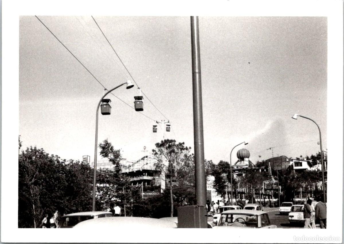 Fotograf&iacute;a antigua: Barcelona - Parque de Atracciones de Montjuic - A&eacute;reo - Zepelin - Fotograf&iacute;a - 108x77mm