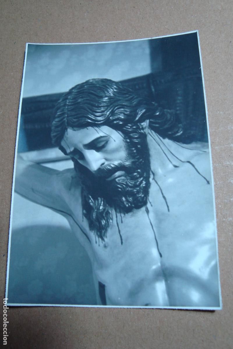 Fotograf&iacute;a antigua: ANTIGUA FOTOFRAFIA CRISTO CRUCIFICADO SIN IDENTIFICAR.
