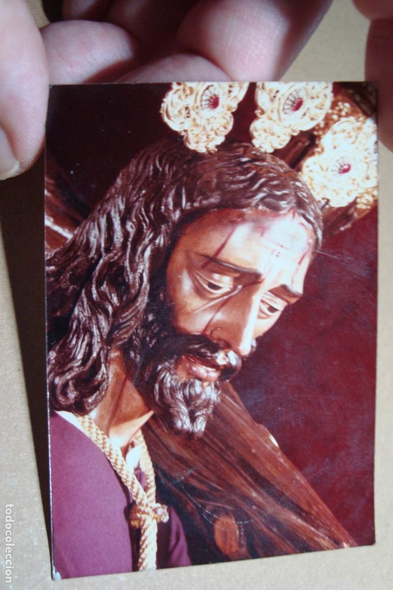 Fotograf&iacute;a antigua: ANTIGUA FOTOGRAFIA A COLOR CRISTO SIN IDENTIFICAR.