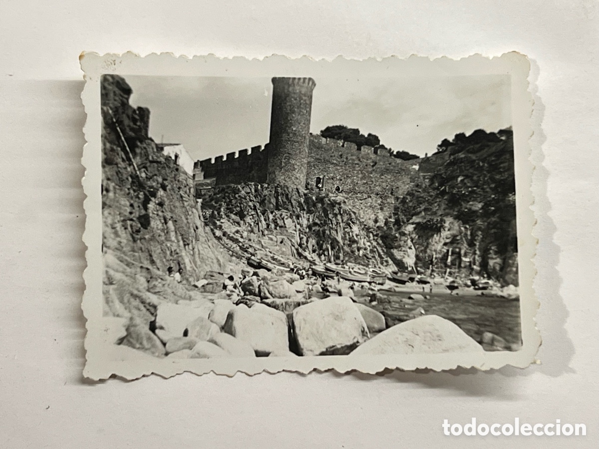 Alte Fotografie: TOSSA DE MAR (Girona) Fotograf&iacute;a Castillo. Verano de 1953, Medidas: 9 x 6 cm.,