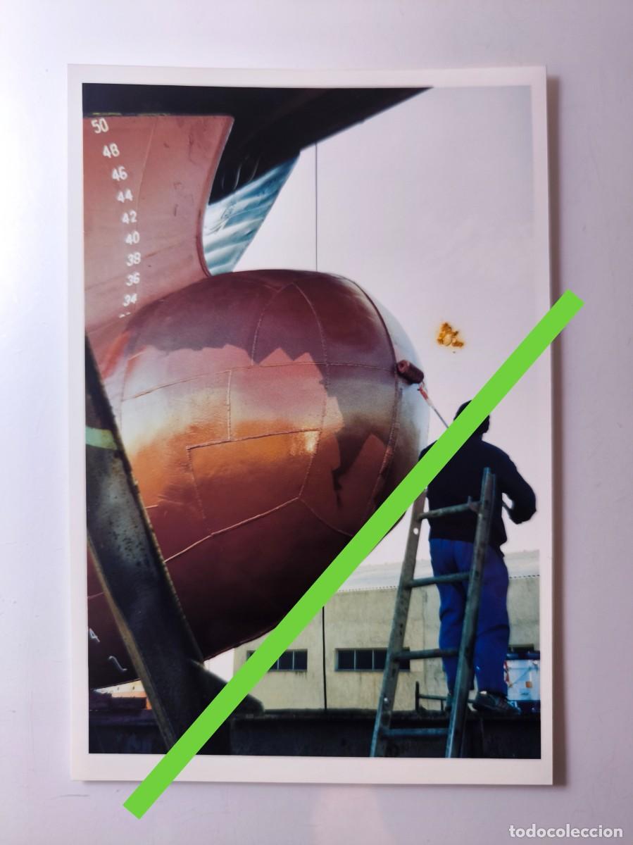 Fotograf&iacute;a antigua: Antigua fotograf&iacute;a. Reparaci&oacute;n Barco ferry de pasajeros y carga rodada Punta Europa. A&ntilde;os 90