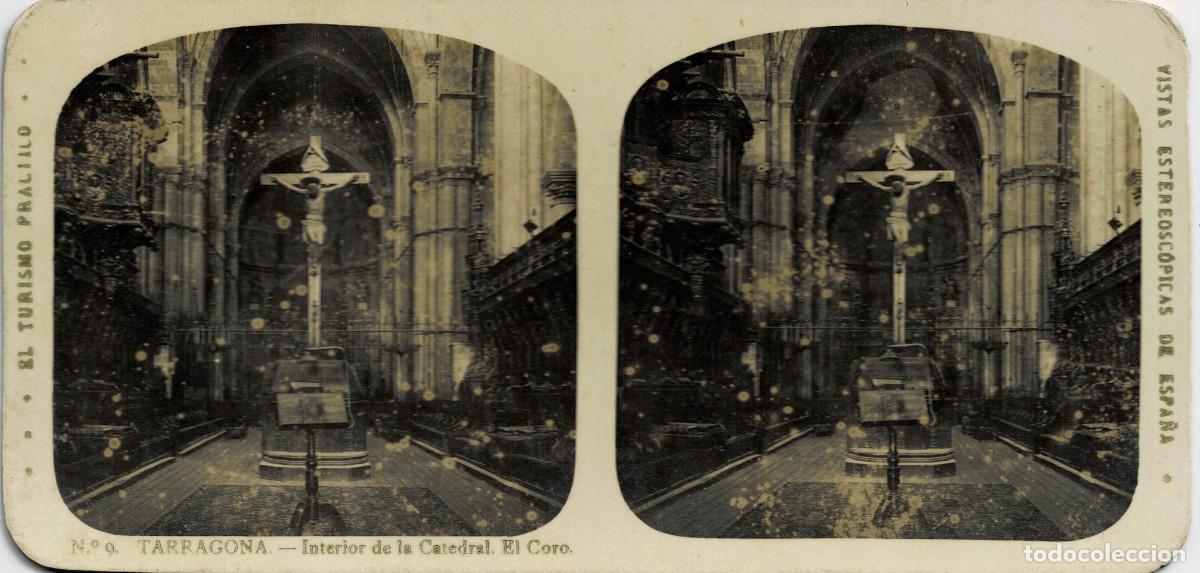 Fotograf&iacute;a antigua: FOTOGRAF&Iacute;A ESTEREOSCOPICA TARRAGONA. INTERIOR DE LA CATEDRAL. EL CORO. P-ESTEO-387