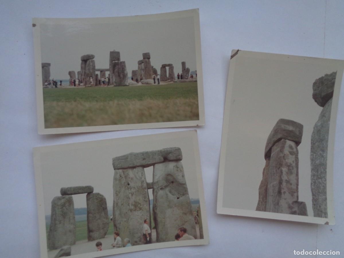 Fotografia antiga: LOTE DE 3 FOTOS DEL CIRCULO DE STONEHENGE