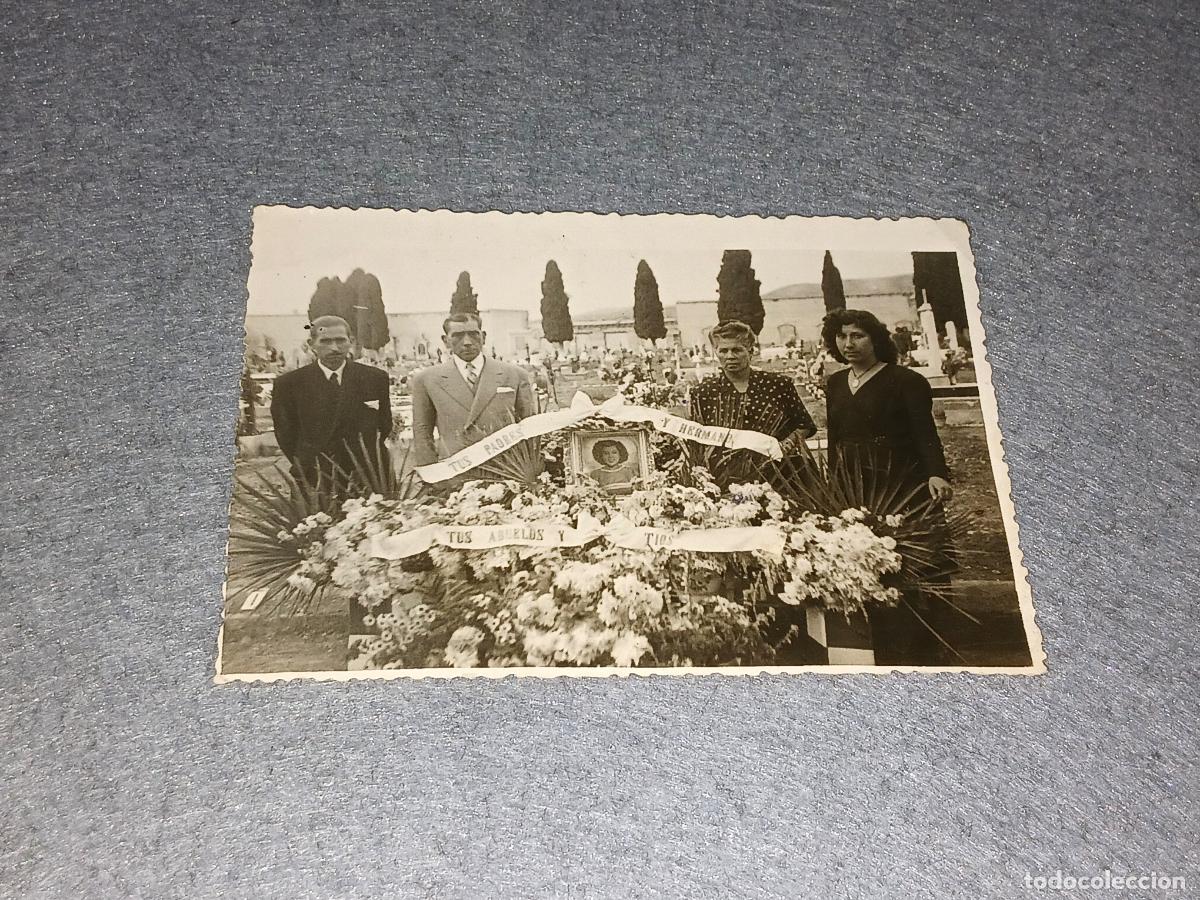 Fotografia antiga: Fotograf&iacute;a antigua cementerio Castell&oacute;n, foto estudio Par&iacute;s