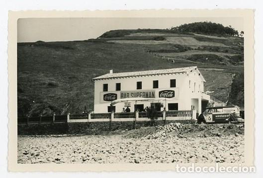 Alte Fotografie: RIBADESELLA. ASTURIAS. VEGA. RESTAURANTE SUPERMAN.