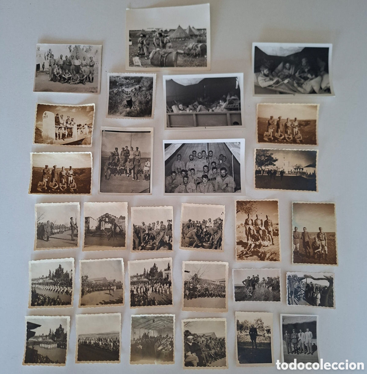Alte Fotografie: Lote 29 FOTOGRAF&Iacute;AS ANTIGUAS MILITARES A&Ntilde;O 1940 EJ&Eacute;RCITO MILI