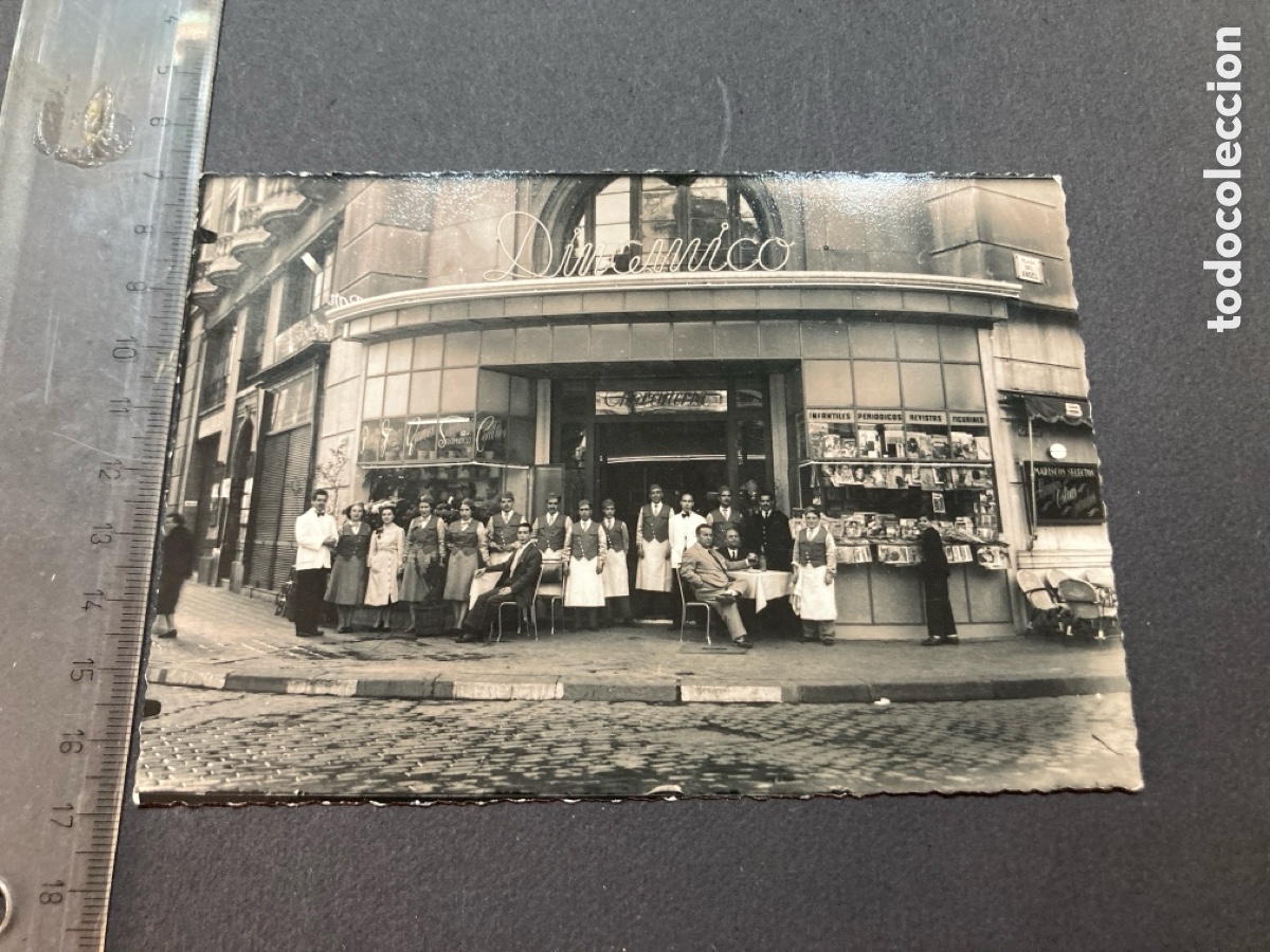 Fotograf&iacute;a antigua: Bar Dinamico pla&ccedil;a de l&rsquo;Angel Barcelona a&ntilde;os 50