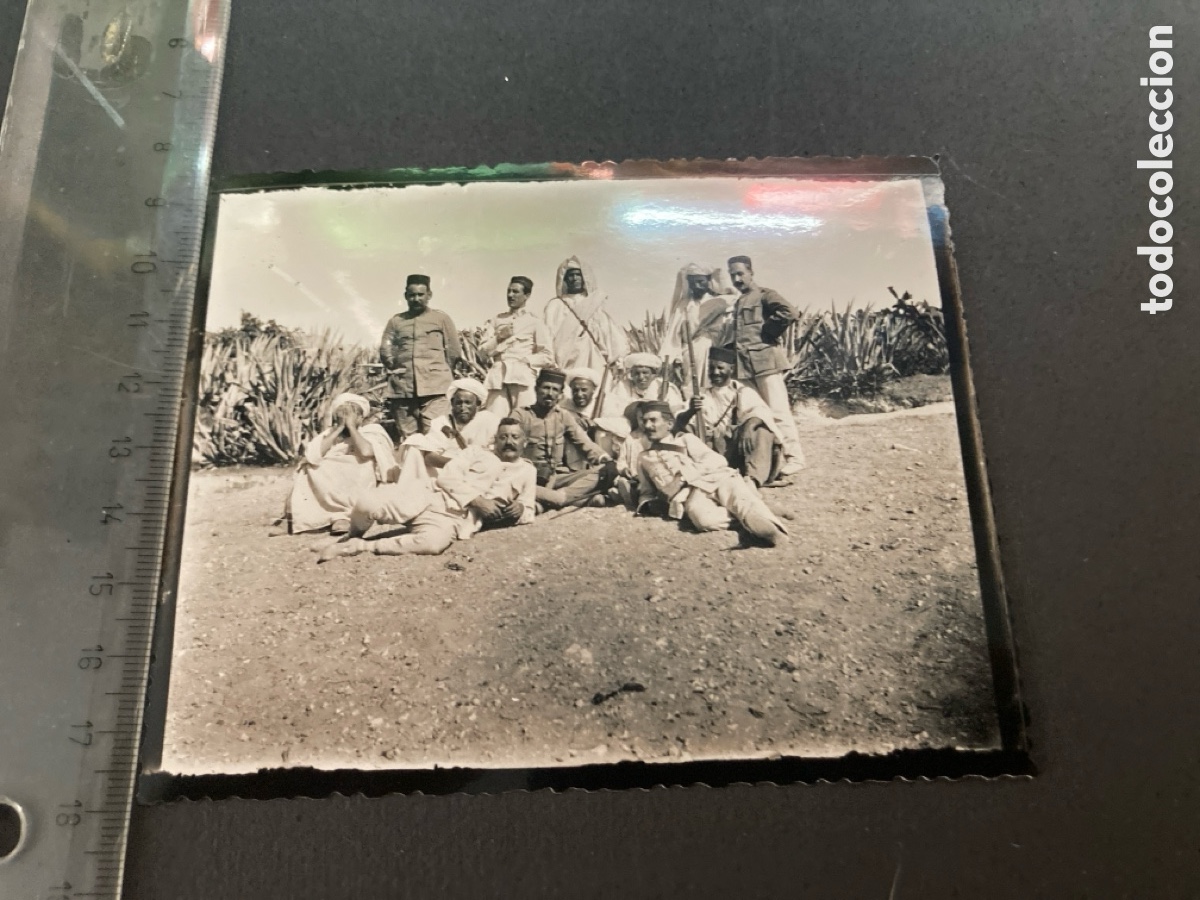 Fotograf&iacute;a antigua: Guerra de Marruecos ejercito espa&ntilde;ol