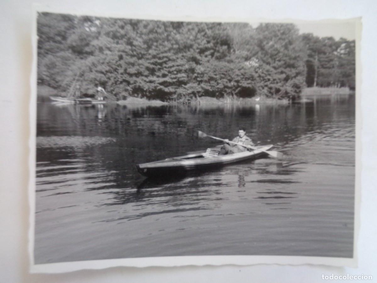 Fotografia antiga: FOTO DE HOMBRE EN UN KAYAK , A&Ntilde;OS 40