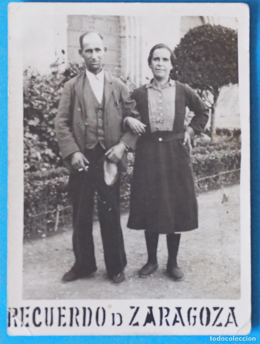 Fotograf&iacute;a antigua: ANTIGUA FOTOGRAF&Iacute;A DE 2 LUGARE&Ntilde;OS: RECUERDO DE ZARAGOZA
