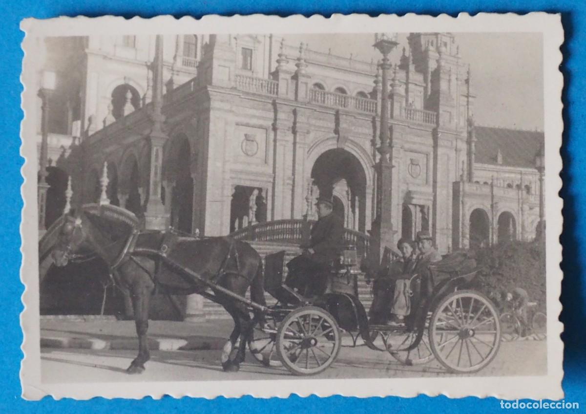 Fotograf&iacute;a antigua: ANTIGUA FOTOGRAF&Iacute;A DE SEVILLA (PLAZA ESPA&Ntilde;A). A&Ntilde;O 1953