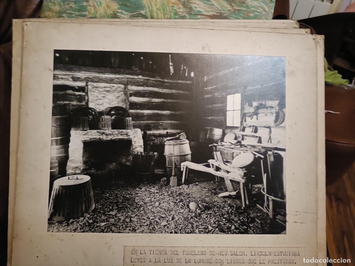 Fotograf&iacute;a antigua: FOTOGRAF&Iacute;A estancia de Abraham Lincoln en New Salem SOBRE CARTON