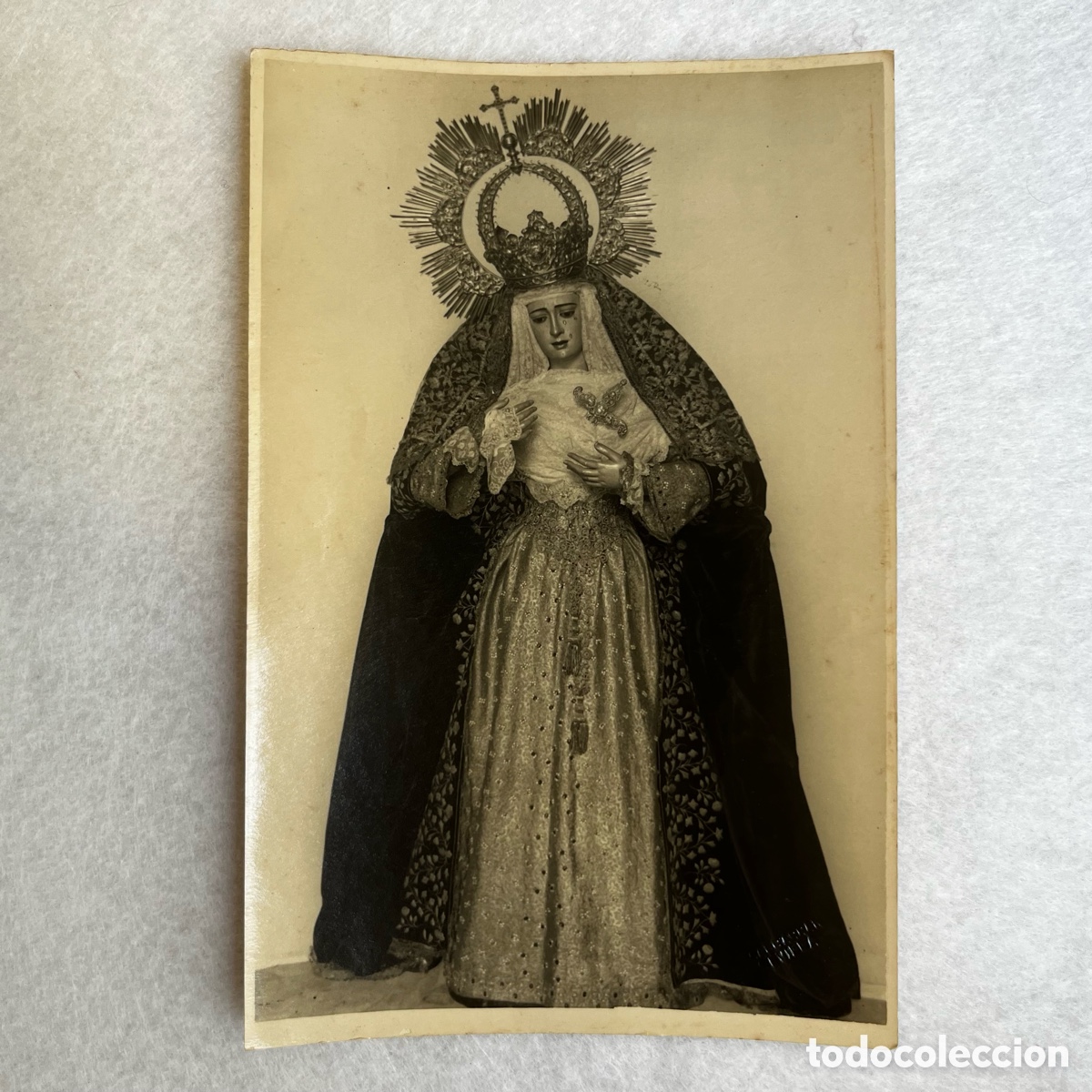 Fotograf&iacute;a antigua: SEMANA SANTA SEVILLA - FOTOGRAF&Iacute;A VIRGEN DEL SOCORRO / HDAD. AMOR