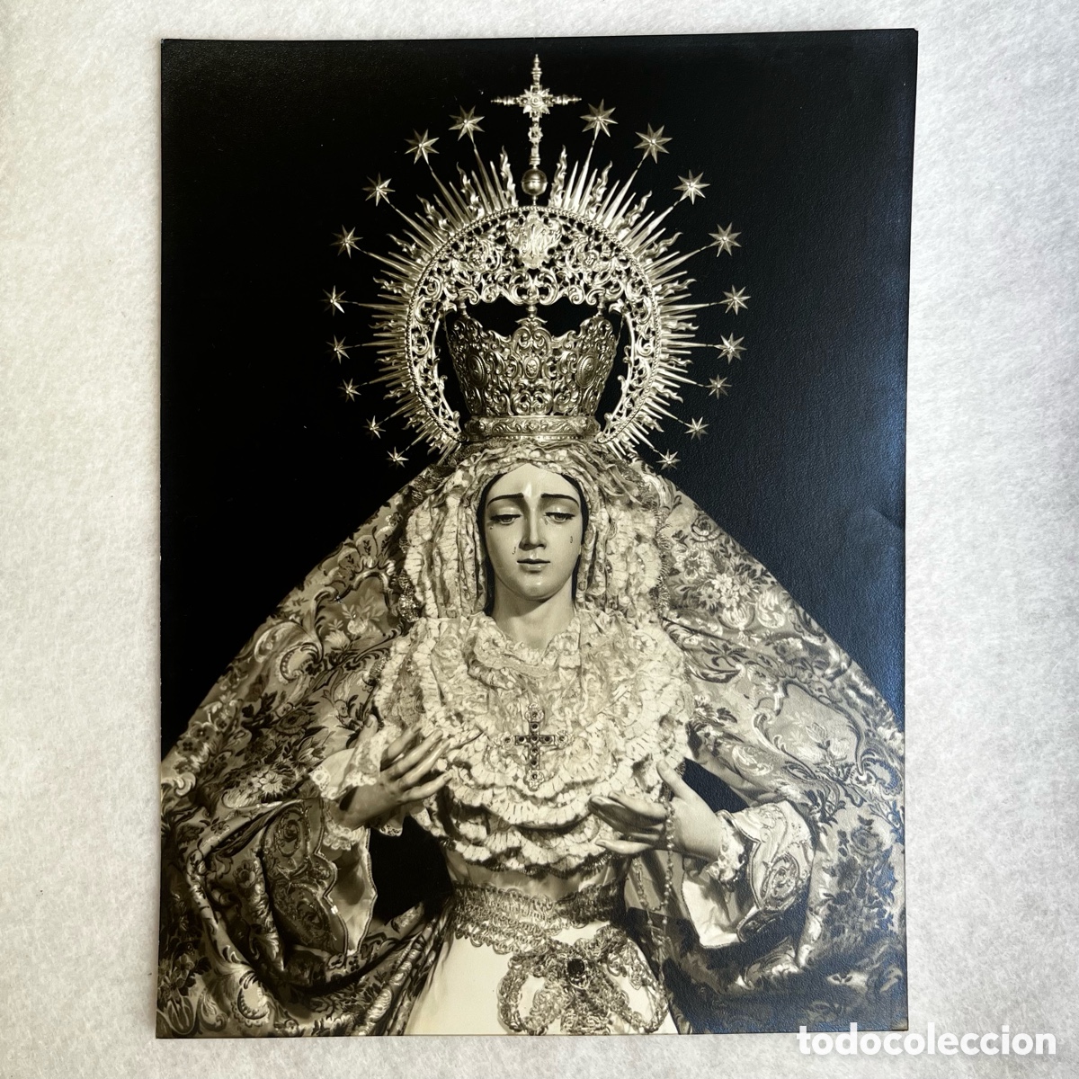 Fotograf&iacute;a antigua: SEMANA SANTA SEVILLA - FOTOGRAF&Iacute;A VIRGEN DE LA CONSOLACI&Oacute;N / HDAD. DE LA SED