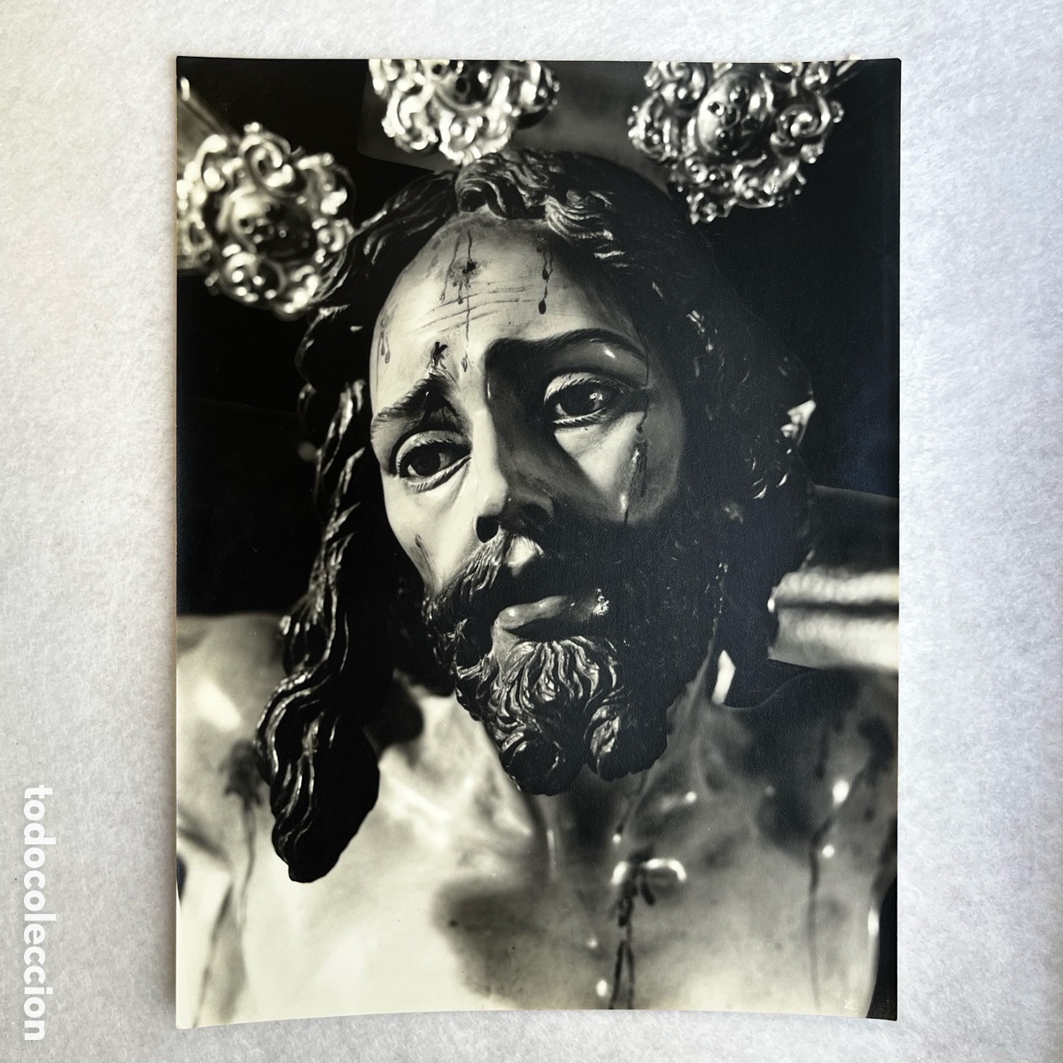Fotograf&iacute;a antigua: SEMANA SANTA SEVILLA - FOTOGRAF&Iacute;A CRISTO DE LA SED / HDAD. DE LA SED
