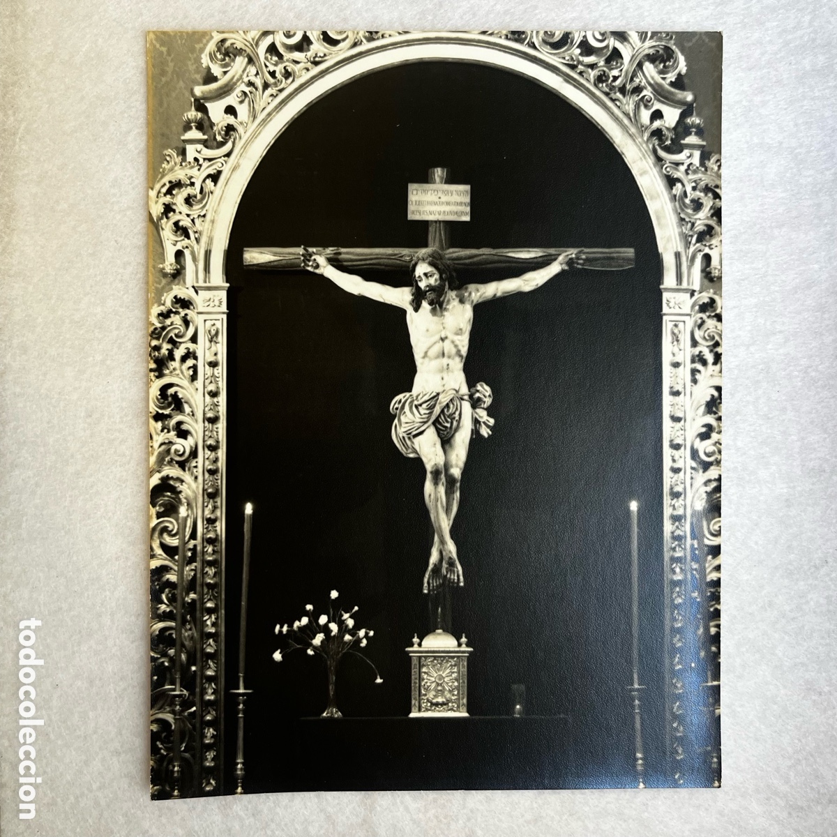 Fotograf&iacute;a antigua: SEMANA SANTA SEVILLA - FOTOGRAF&Iacute;A CRISTO DE LA SED / HDAD. DE LA SED