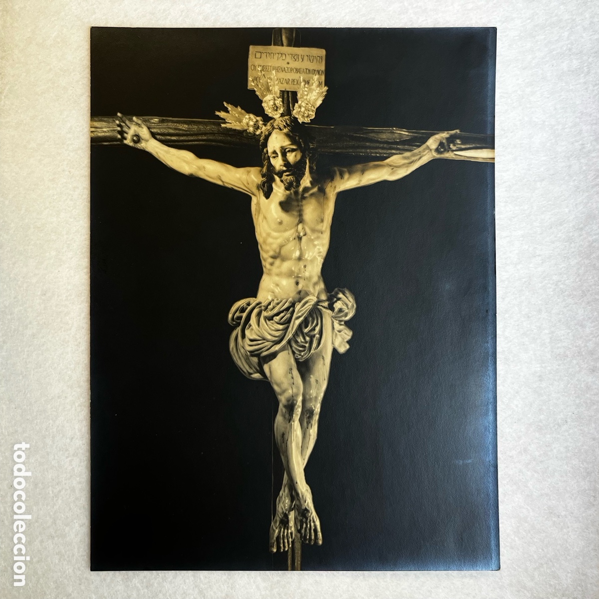 Fotograf&iacute;a antigua: SEMANA SANTA SEVILLA - FOTOGRAF&Iacute;A CRISTO DE LA SED / HDAD. DE LA SED
