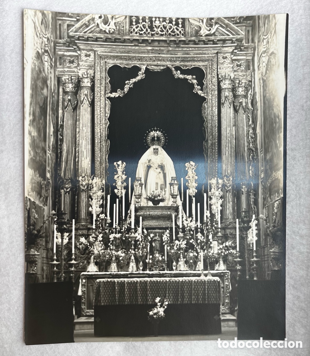 Fotograf&iacute;a antigua: SEMANA SANTA SEVILLA - FOTOGRAF&Iacute;A VIRGEN DEL ROC&Iacute;O / HDAD. BESO DE JUDAS