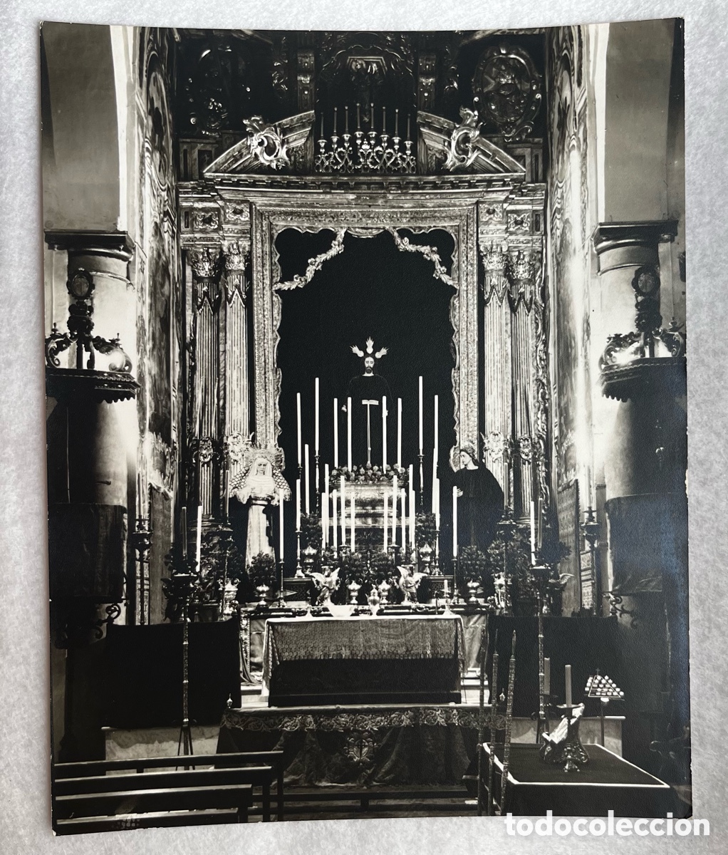 Fotograf&iacute;a antigua: SEMANA SANTA SEVILLA - FOTOGRAF&Iacute;A CRISTO REDENCI&Oacute;N - VIRGEN DEL ROC&Iacute;O / BESO DE JUDAS