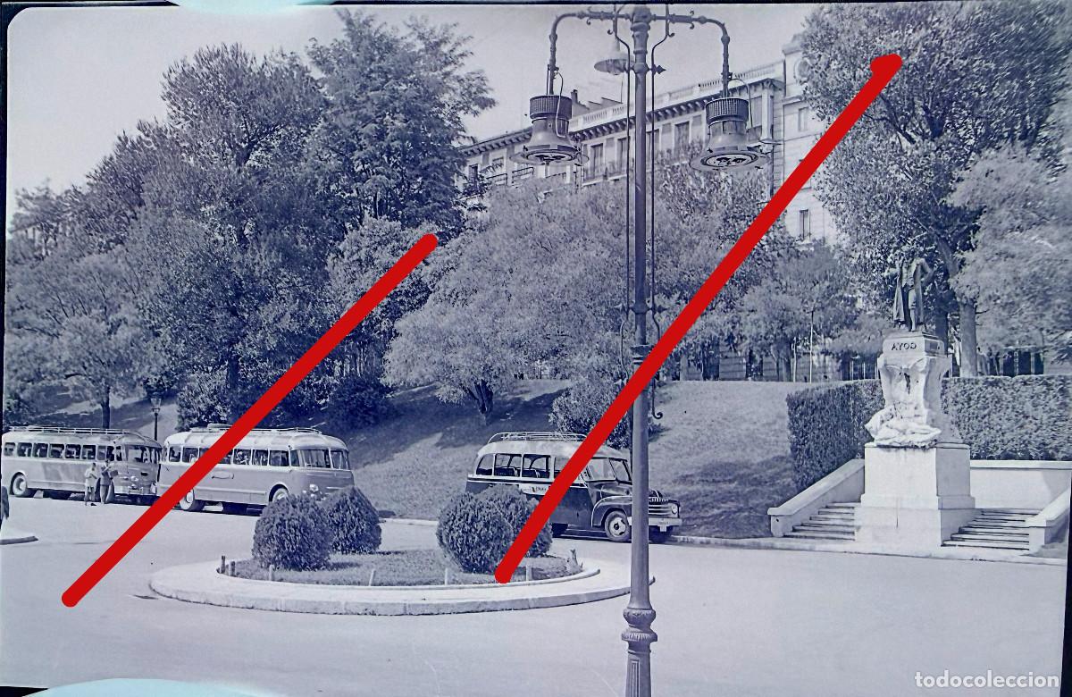 Fotografia antica: Exterior del Museo del Prado Madrid A&ntilde;os 50 - Negativo de Celuloide