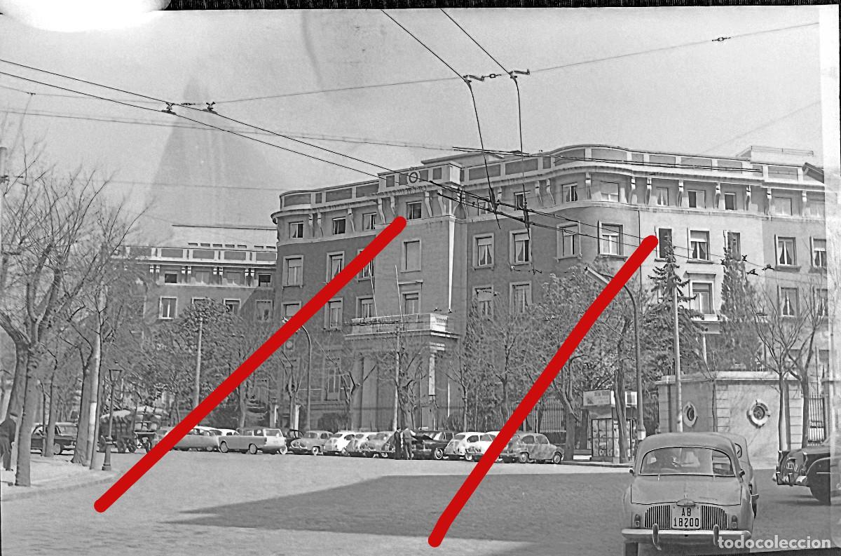 Fotograf&iacute;a antigua: Plaza Marques de Salamanca Madrid A&ntilde;os 60 - Negativo de Celuloide