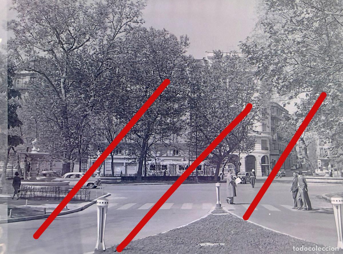 Fotograf&iacute;a antigua: Paseo del Prado Madrid A&ntilde;os 50 - Negativo de Celuloide