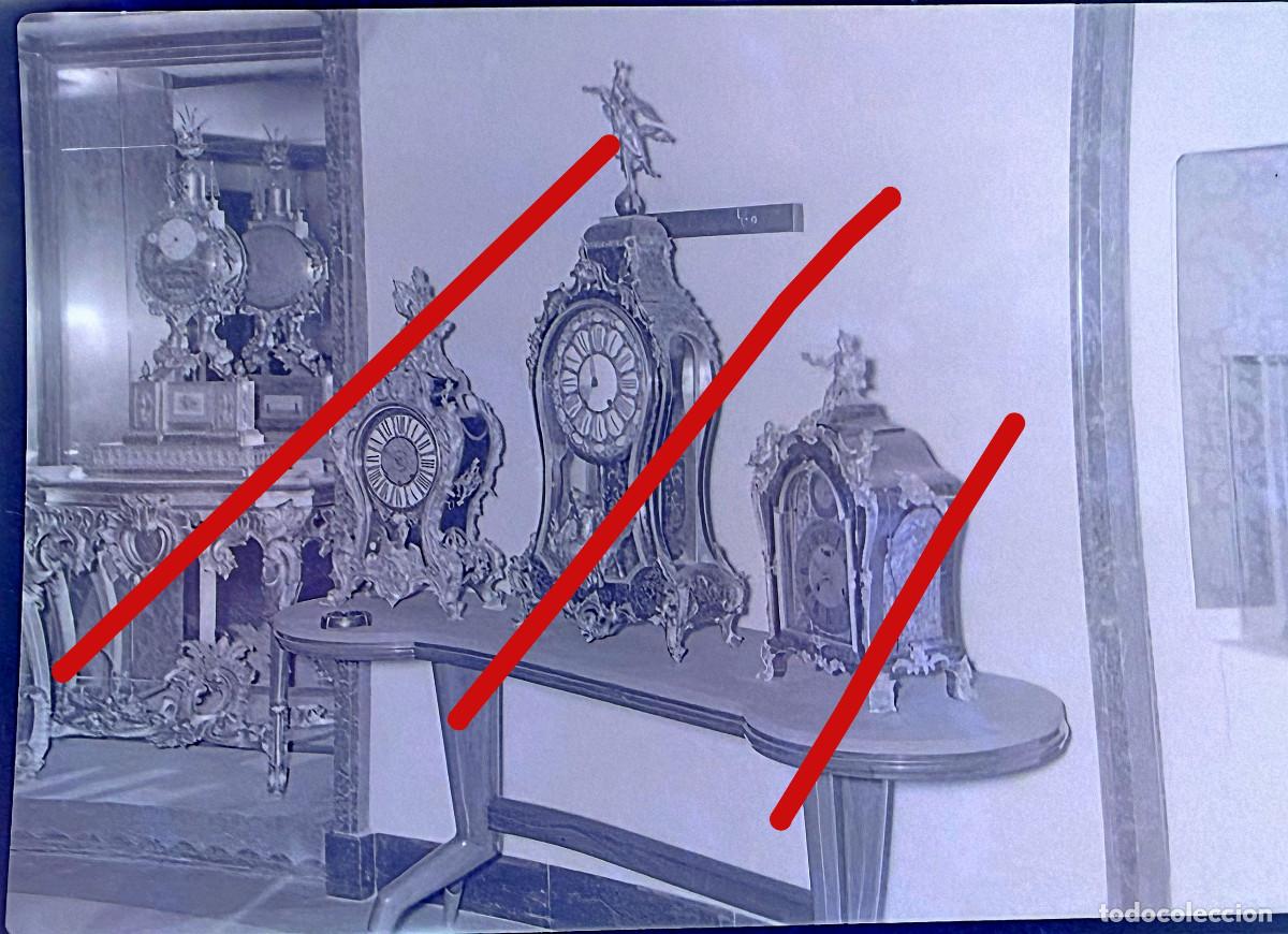Fotograf&iacute;a antigua: Exposici&oacute;n de Relojes Antiguos Casa Grassy Madrid - Negativo de Celuloide