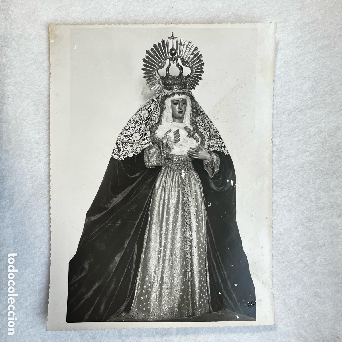 Fotograf&iacute;a antigua: SEMANA SANTA SEVILLA - FOTOGRAF&Iacute;A VIRGEN DEL SOCORRO / HDAD. AMOR