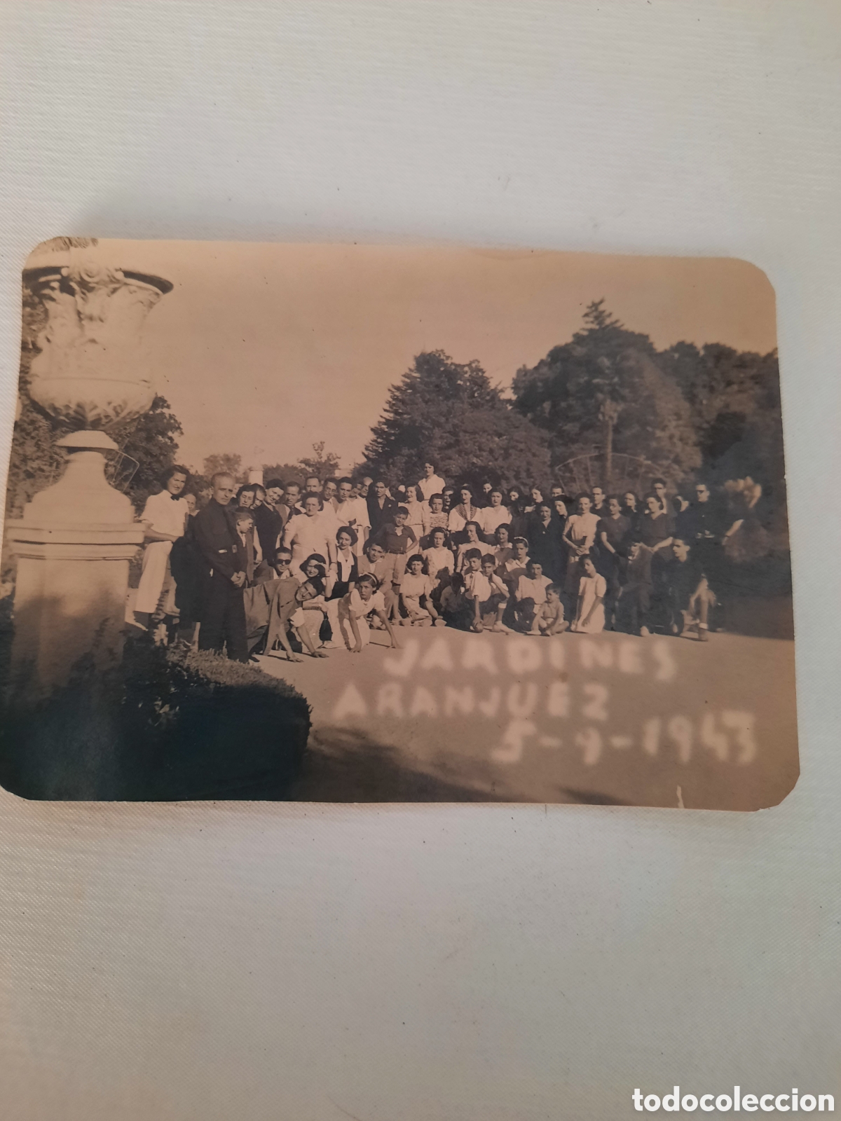 Fotograf&iacute;a antigua: Antigua fotograf&iacute;a Jardines de Aranjuez, 1943