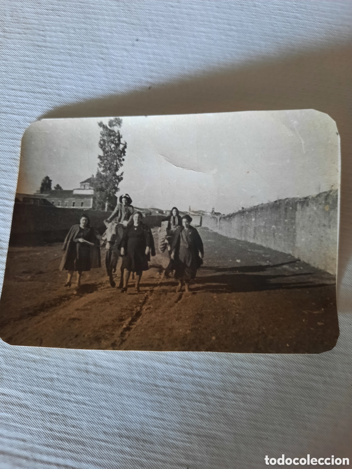 Fotograf&iacute;a antigua: Antigua fotograf&iacute;a en blanco y negro 6&times;8