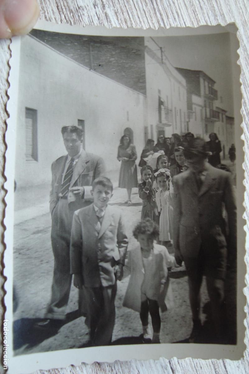 Fotograf&iacute;a antigua: ANTIGUA FOTOGRAFIA DE DIA DE BAUTIZO. RODO&Ntilde;A RODONYA TARRAGONA A&Ntilde;OS 50.