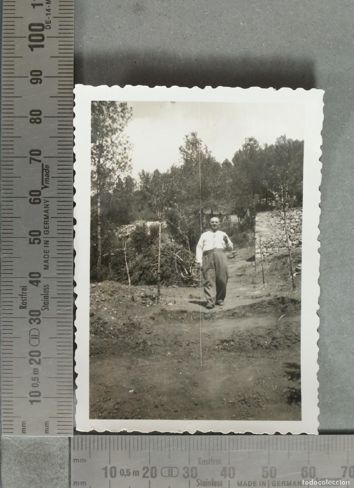 Photographie ancienne: FOTOGRAFIA. Hombre en camino rural. huerta hacia 1940