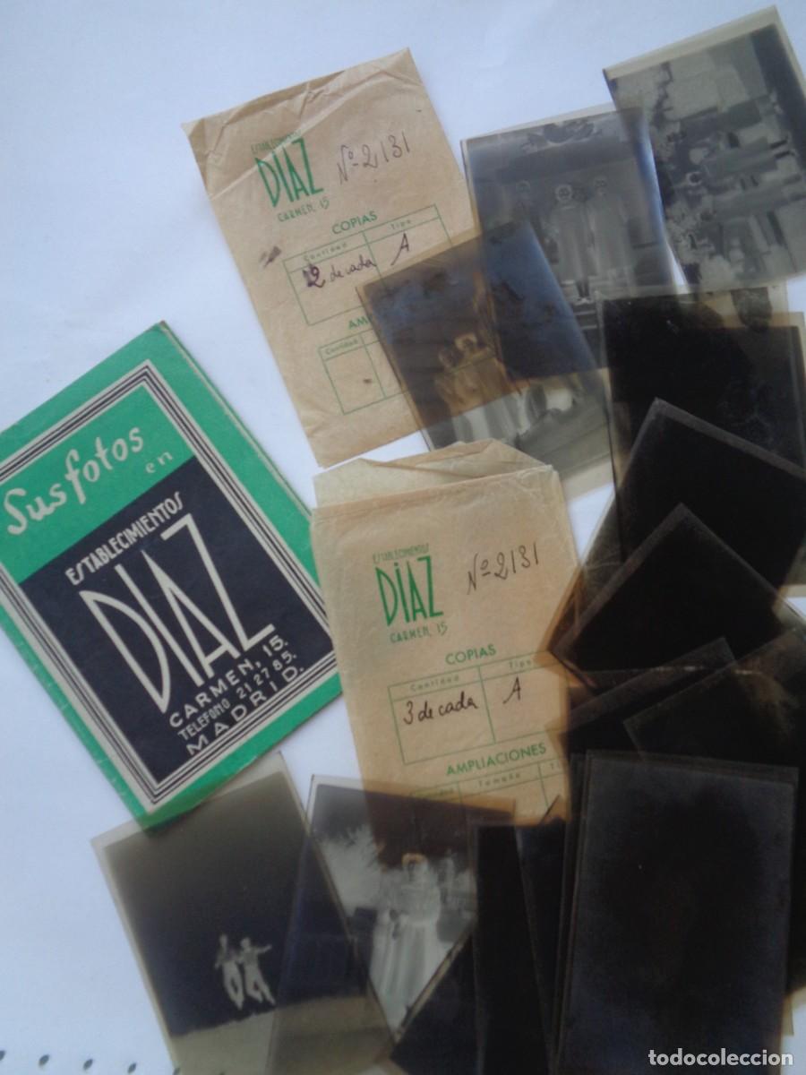 Fotograf&iacute;a antigua: FUNDA DE NEGATIVOS DE ESTABLECIMIENTOS DIAZ, MADRID. CON 18 NEGATIVOS: HOMBRES JUGUETONES, ETC