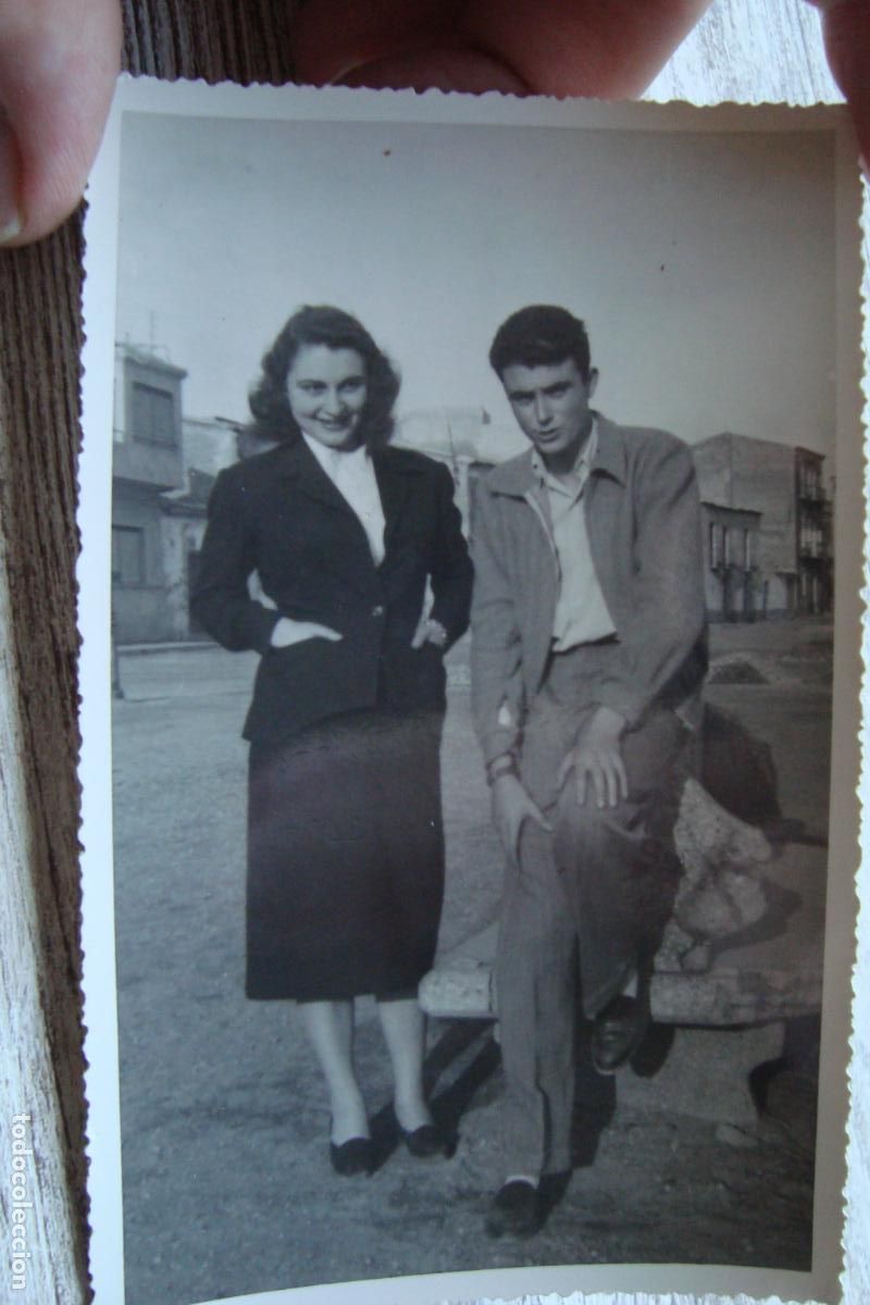 Fotograf&iacute;a antigua: ANTIGUA FOTOGRAFIA PAREJA EN AGUILAS MURCIA A&Ntilde;OS 40.50.