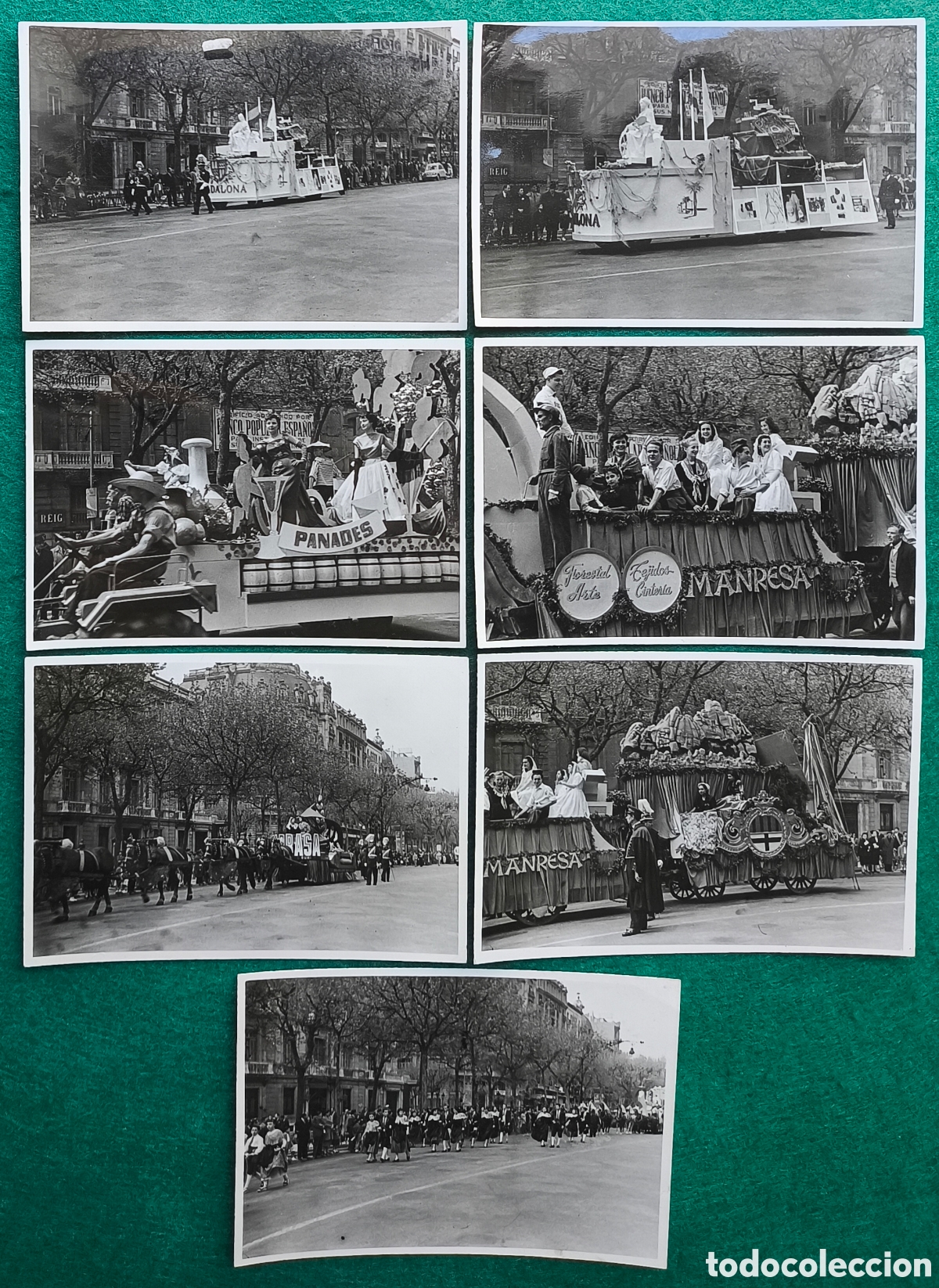 Fotograf&iacute;a antigua: BARCELONA DESFILE CARROZAS PASSEIG DE GR&Agrave;CIA FOTOGRAF&Iacute;A LOTE 7 C. 1960