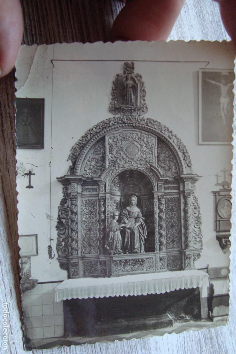 Fotograf&iacute;a antigua: ANTIGUA FOTOGRAFIA RETABLO SANTA ANA CONVENTO SANTA MARIA DE JESUS SEVILLA. A&Ntilde;OS 20?