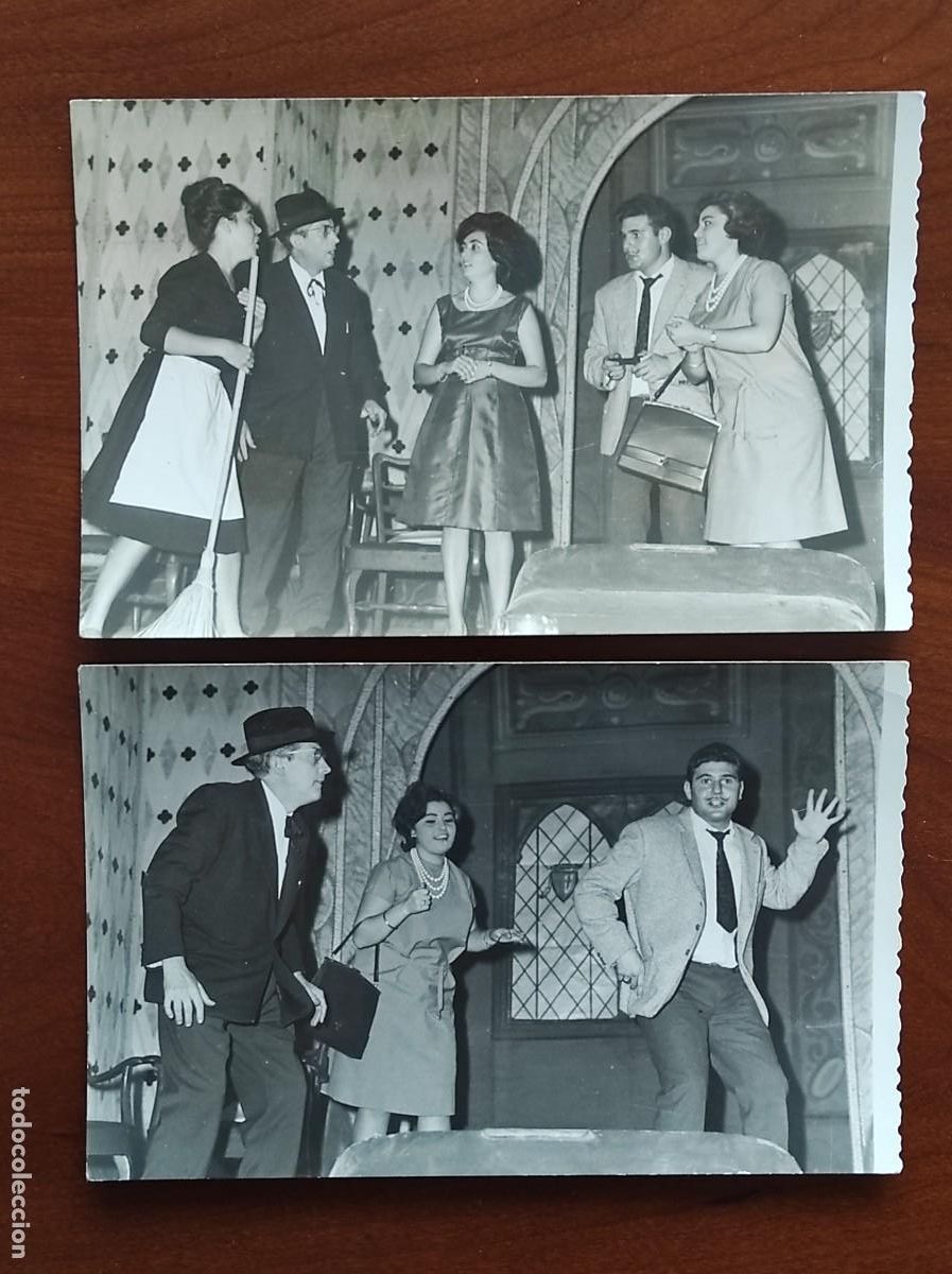 Fotograf&iacute;a antigua: LOTE 2 FOTOGRAF&Iacute;AS REPRESENTACI&Oacute;N TEATRAL AMATEUR A&Ntilde;O 1962 - FOTO GAVILA