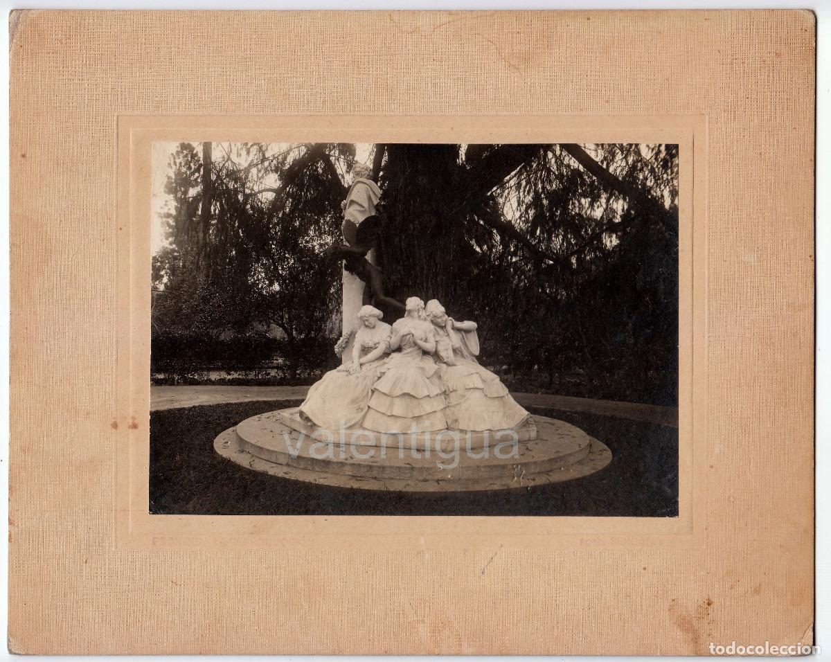 Fotografia antica: Magn&iacute;fica foto B&eacute;cquer, Las Tres Gracias, Sevilla Fot&oacute;grafo Serrano Librer&iacute;a Eulogio Heras 20s? vf