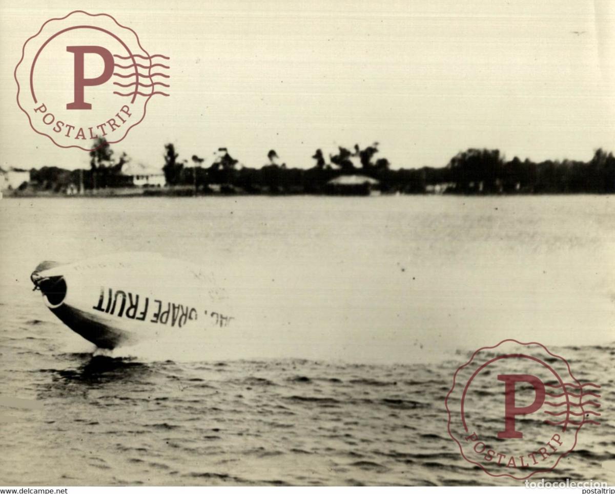 Antique Photography: BATEAU VOLANT FLORIDE USA WIDE WORLD PHOTOS 17*12CM AVIACION AVION