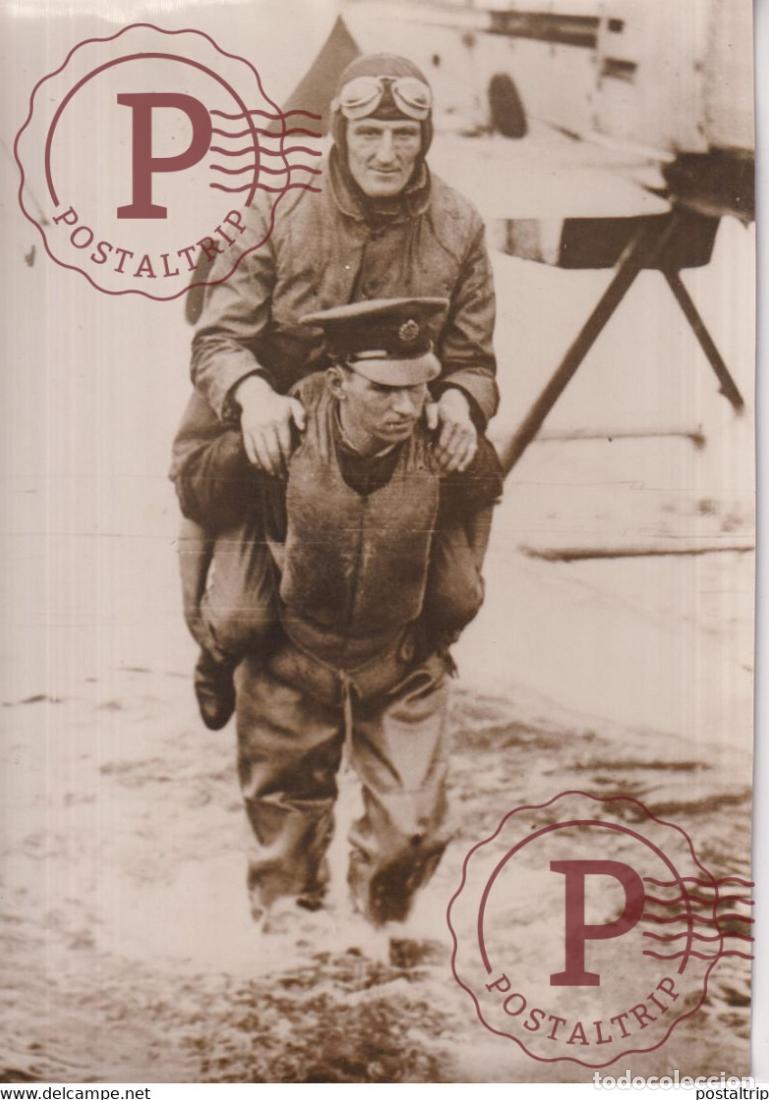 Antique Photography: UK ANGLETERRE COUPE SCHNEIDER LE LIEUTENANT ORLEBAR SUPERMARINE S6B 17*12CM AVIACION AVION