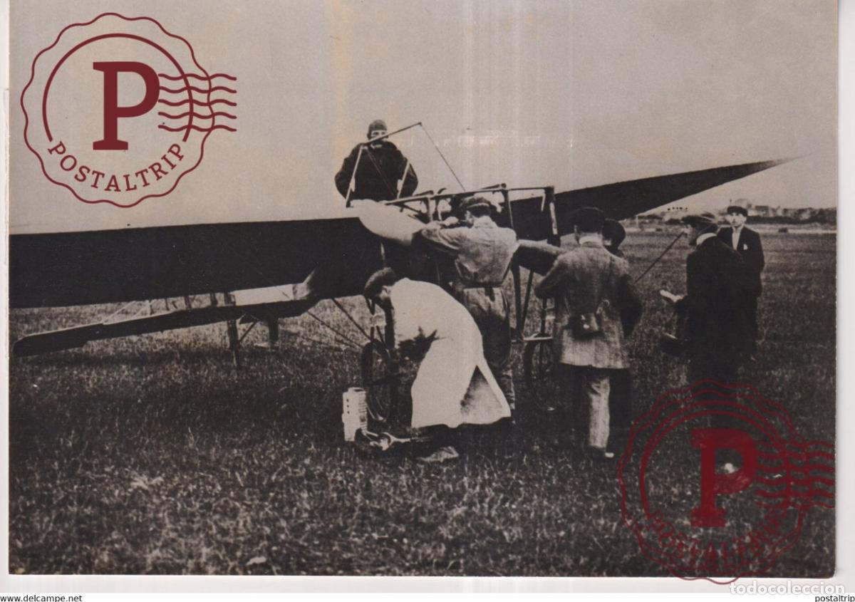 Fotografia antiga: L HISTOIRE DE L AVIATION VOLER LOUIS BLERIOT PRINTED 1977 FOT TV PROGRAM 18*13CM AVIACION