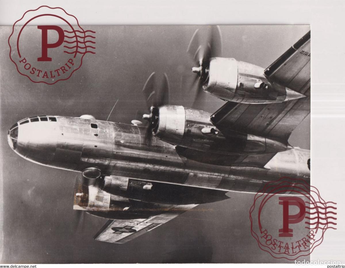 Antique Photography: SUPERFORTRESSE BOEING B-29 22*17 CM AVIACION AVION PLANE