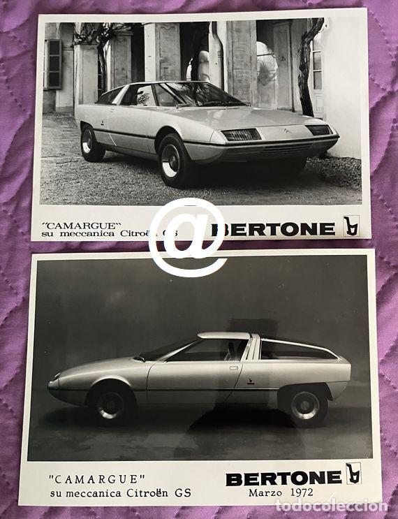 Fotograf&iacute;a antigua: 2 FOTOS DE PRENSA COCHE CITROEN GS CAMARGUE CARROCERIA BERTONE COCHE AUTOMOVILISMO