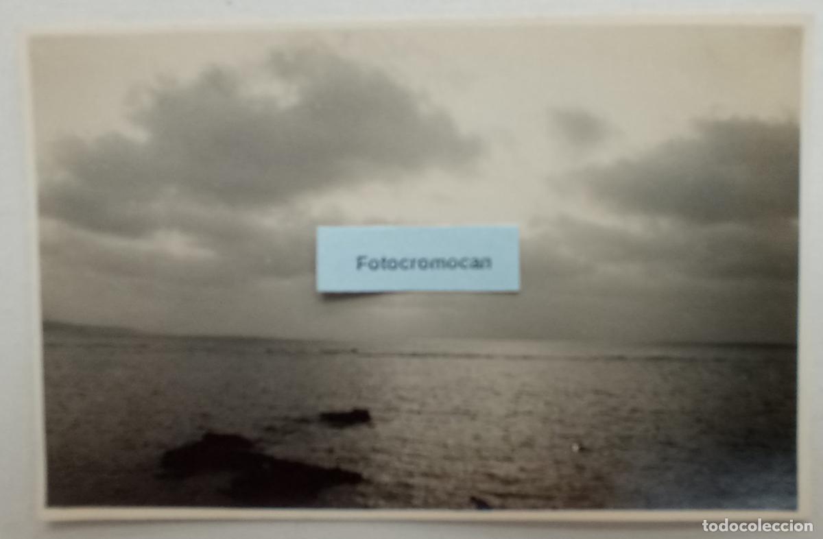 Fotografia antiga: FOTOGRAF&Iacute;A. LAS PALMAS. PLAYA DE LAS CANTERAS. VISTA DE LA BARRA