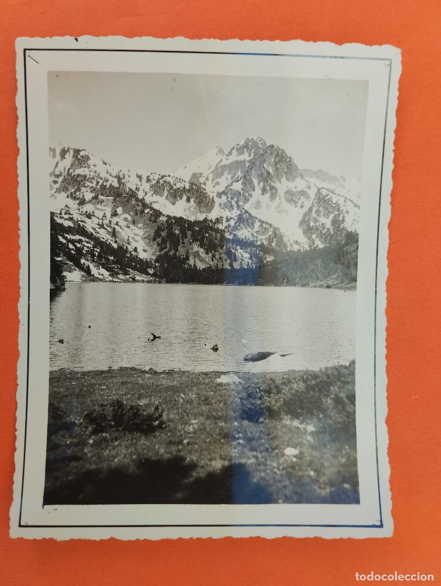 Fotograf&iacute;a antigua: FOTO LAGO DE SAN MAURICIO. PIRINEO CATALANA LERIDA A&Ntilde;O 1936
