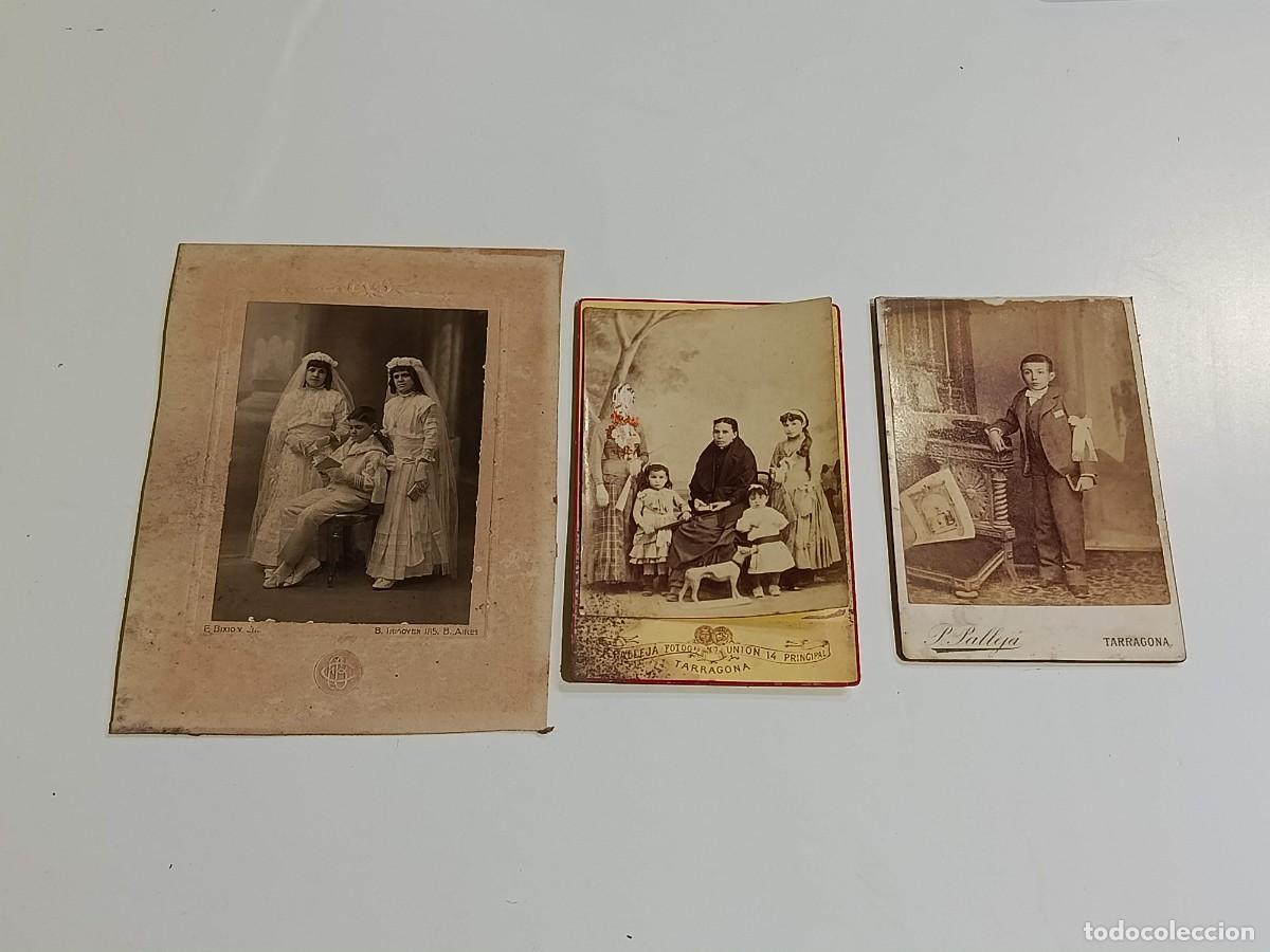Fotograf&iacute;a antigua: Lote fotograf&iacute;as antiguas 2 palleja 1 bixio