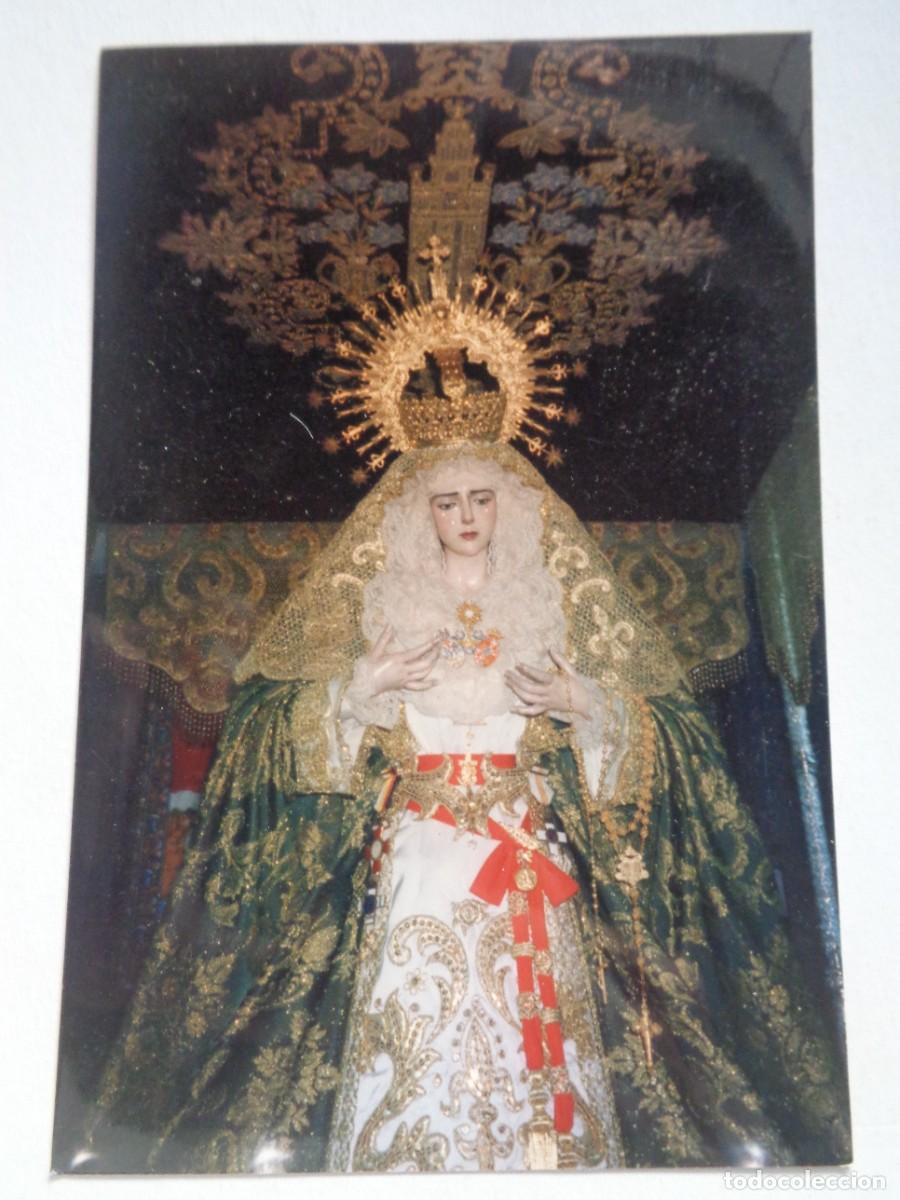 Fotografia antica: SEMANA SANTA DE SEVILLA : FOTO DE VIRGEN EN PASO DE PALIO CON FAGIN DE GENERAL
