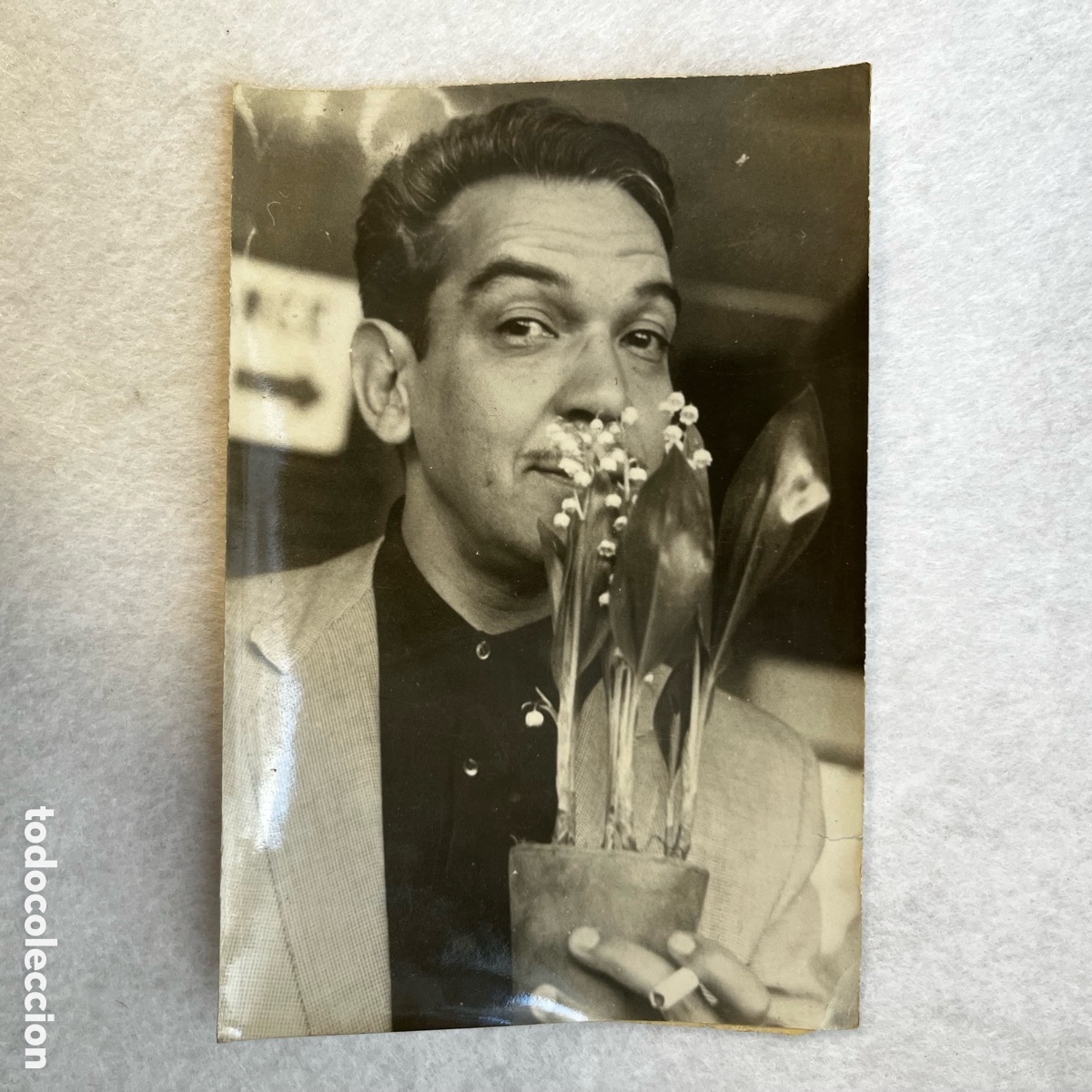 Fotograf&iacute;a antigua: FOTOGRAF&Iacute;A MARIO MORENO / CANTINFLAS - ESTRENO VUELTA AL MUNDO