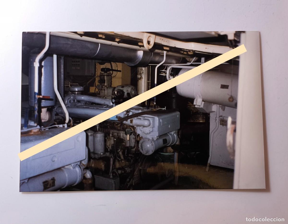 Fotograf&iacute;a antigua: Antigua fotograf&iacute;a. Maquinaria auxiliar de la sala de m&aacute;quinas del barco Rol&oacute;n Sur A&ntilde;os 90 Tenerife