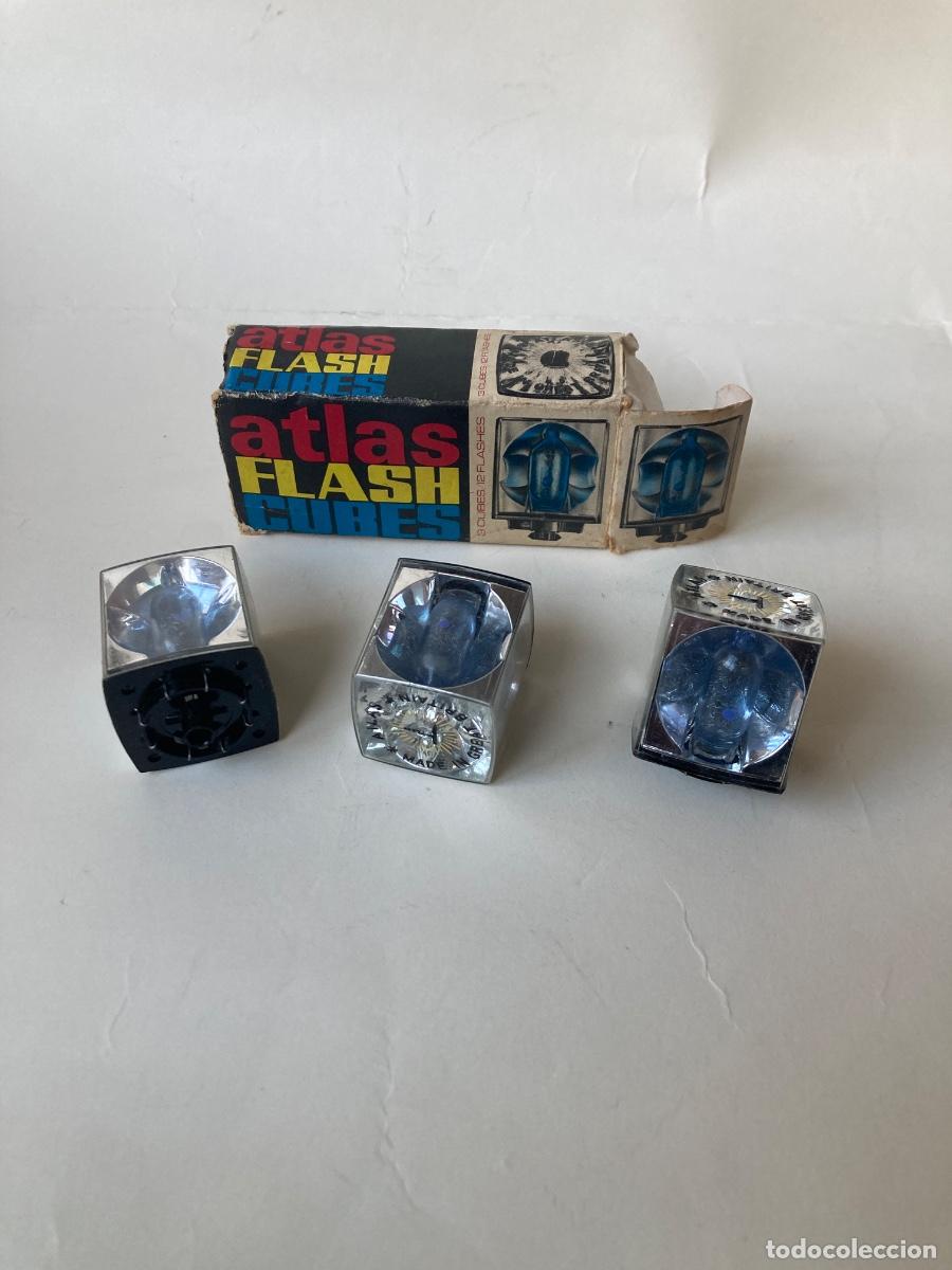 Fotograf&iacute;a antigua: Set Vintage Flash Cubes Atlas. Fotograf&iacute;a Anal&oacute;gica A&ntilde;os 70